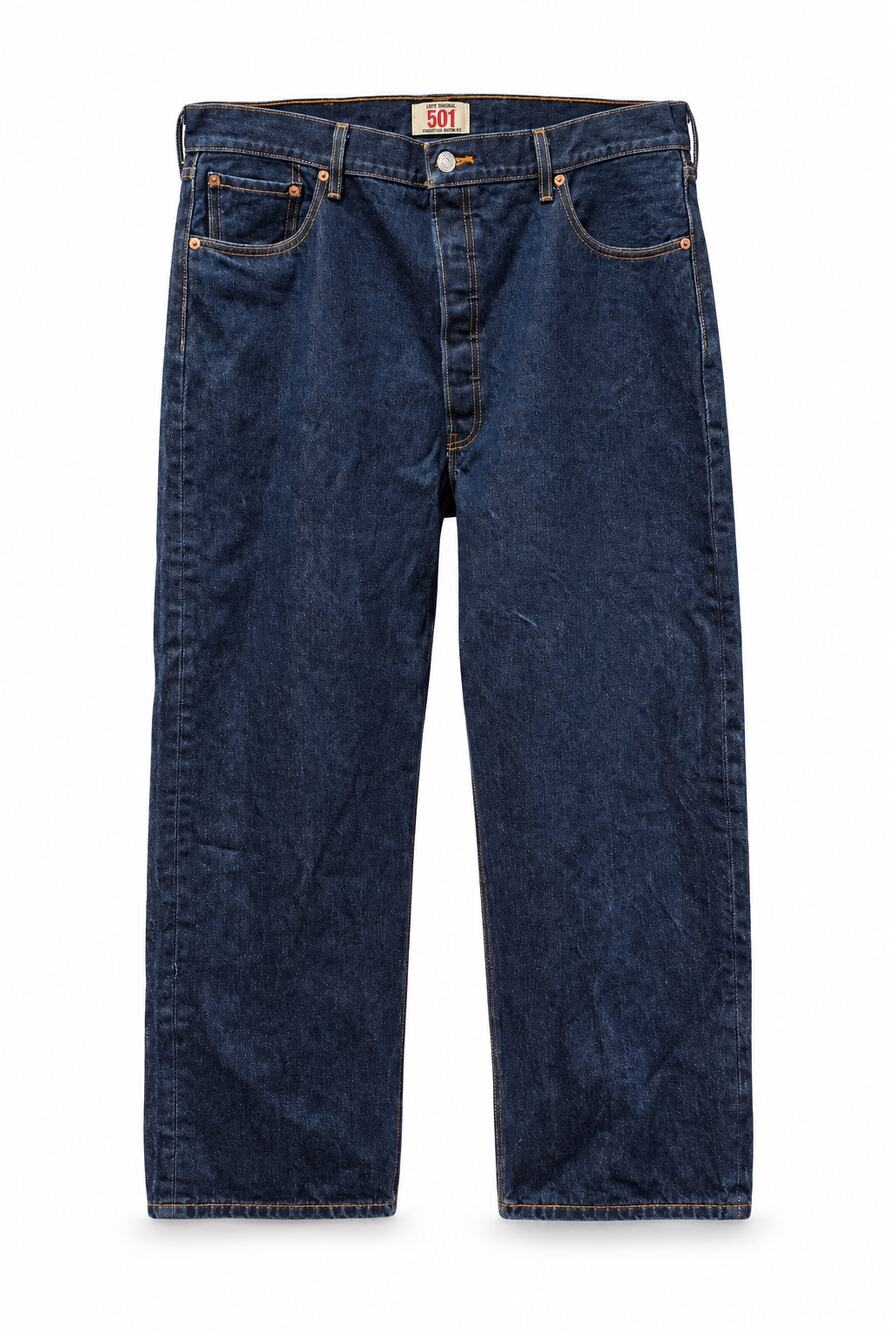 Levi's 501 Original Fit Jeans Men's Tagged 42x30 Measures 40x28.5 Dark Wash